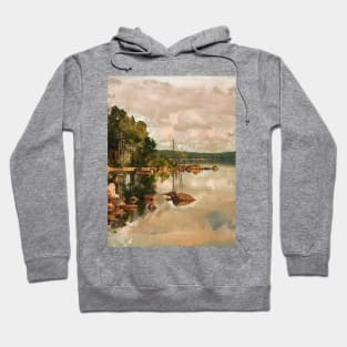 Cloudy Morning at the Lake Hoodie